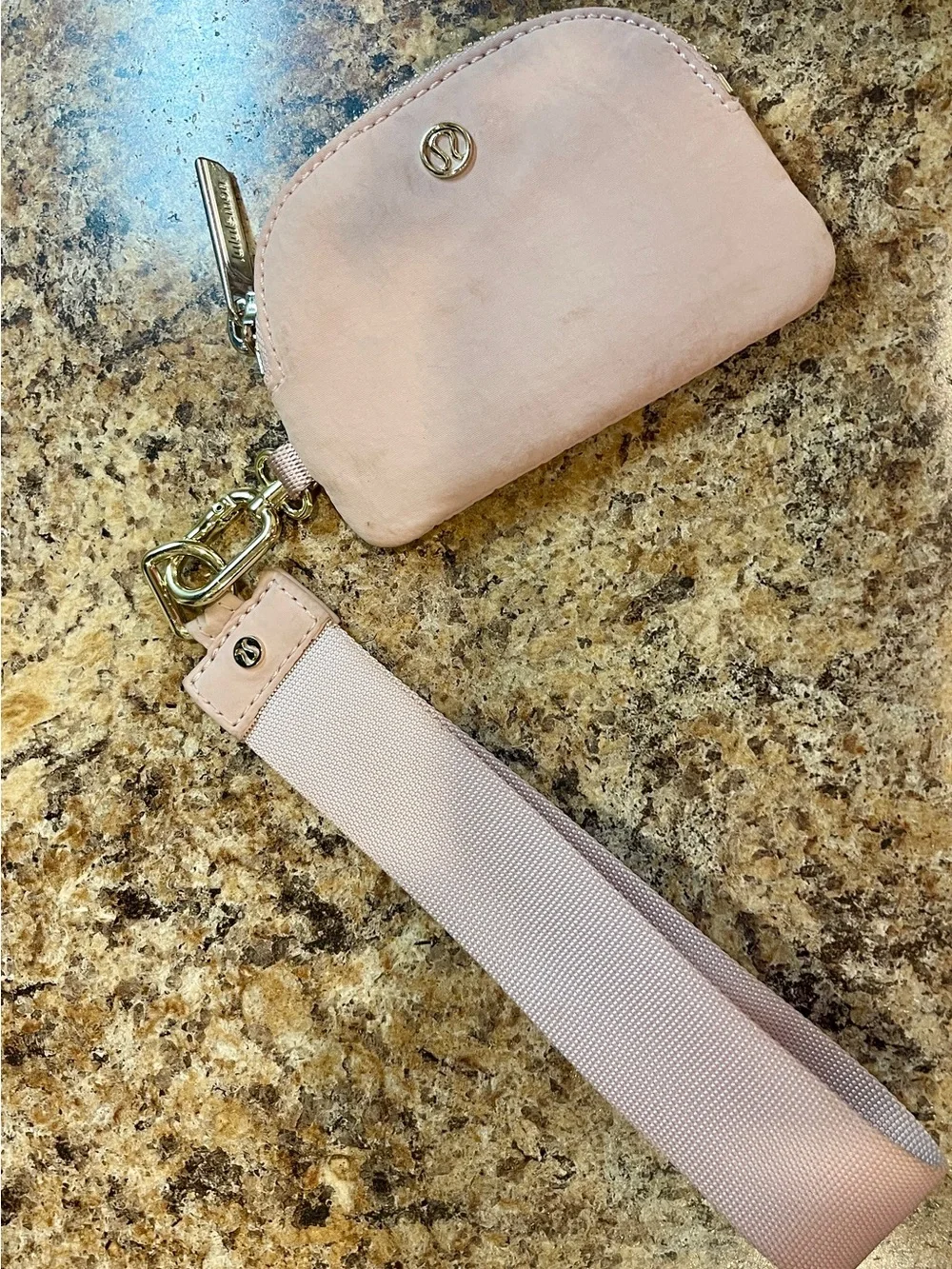 lululemon athletica Blush Pink Key & Card Holder Wristlet